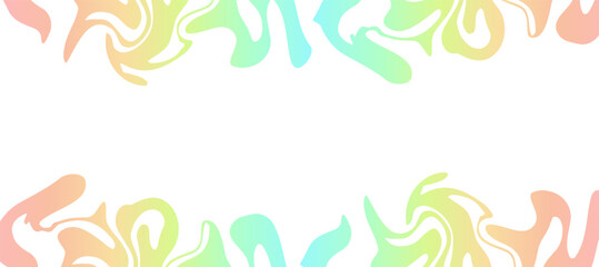 Fototapeta premium Gradient Watercolor frame colorful background