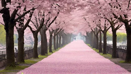 Fotobehang cherry blossom © Sehrish
