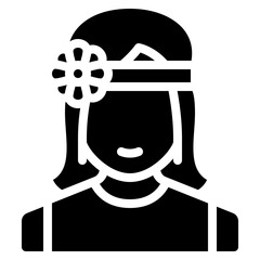 Hippie Female Avatar Icon