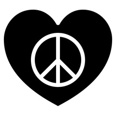 Peace And Love Icon