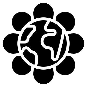 World Flower Icon