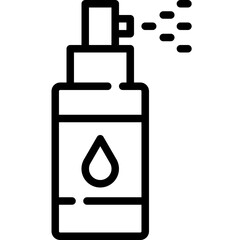 Fototapeta premium Facial spray icon. Outline design. For presentation, graphic design, mobile application.