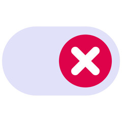 Fototapeta premium Slider Button Off Icon