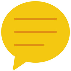 Round Message Bubble Icon
