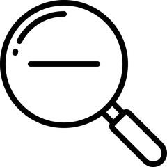 Zoom Out Magnifying Glass Icon