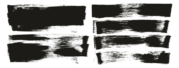 Hand Drawn Flat Sponge Regular Artist Brush Long Background Mix High Detail Abstract Vector Background Mix Set 