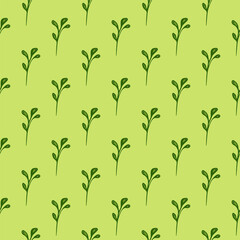 Ornate and organic, this seamless nature-inspired pattern blends doodle.