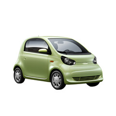 small electric car On the png transparent background, easy to decorate projects.