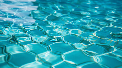 Minimalist Pool Perfection: Macro Shot Capturing the Uniformity of a Single-Colored Pool Tile Surface