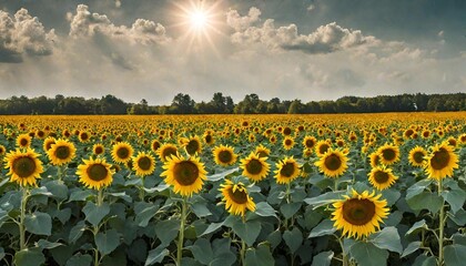 Obraz premium field of sunflowers