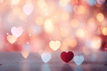 beautiful saturday valentines day blurry hearts design background