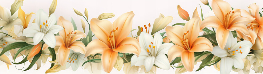 A group of flowers on a white background