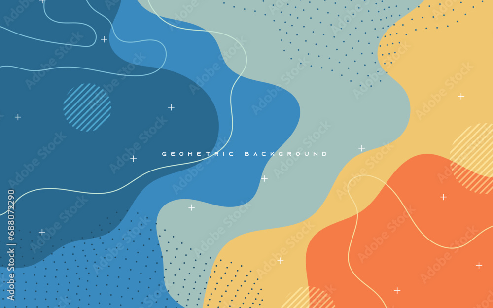 Poster abstract colorful geometric shape background. dynamic template design for banner, poster, web.