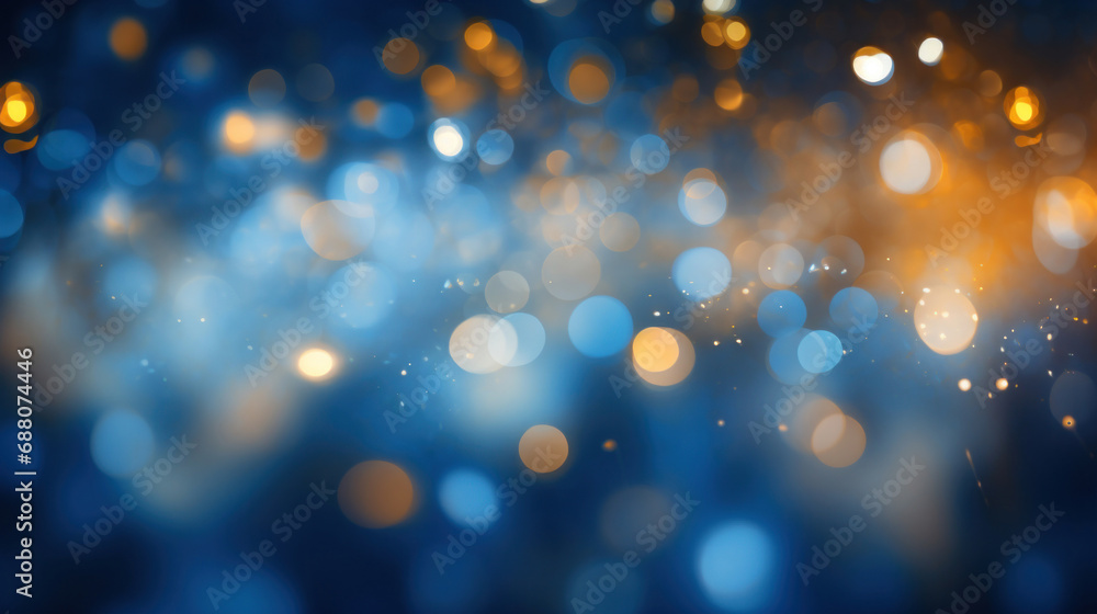 Poster abstract background with bokeh defocused lights and stars. festive background.