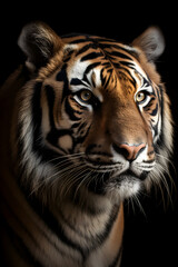 portrait of a bengal tiger