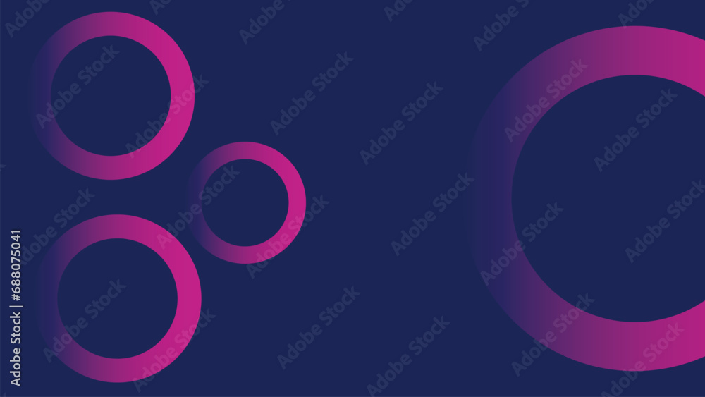 Poster vector illustration of a set of different shapes and circles