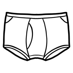 Underwear Underpants flat thin line