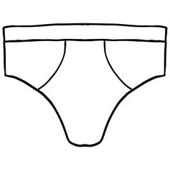 men's underwear pants illustration