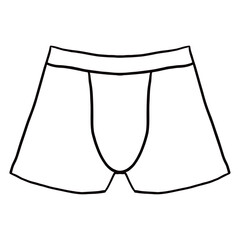men's underwear pants illustration