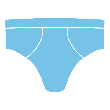 Man underwear, underpants, vector icon