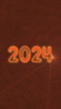 post 2024 para redes tonos naranjas vertical