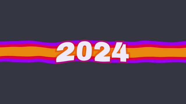 horizontal presentaci&oacute;n a&ntilde;o nuevo 2024 colores vivos bandera