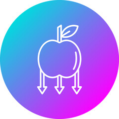 Falling Apple Icon