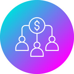 Obraz premium Crowdfunding Icon