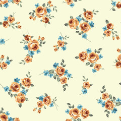 Beautiful rose pattern perfect for textile design,