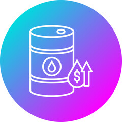 Oil Price Increase Icon