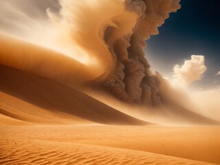 8k desert tempest showcase the intensity of a sandstorm. rugged beauty revealed in ultra-high definition