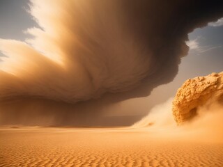 desert storm dynamics 8k capture of nature's power with swirling sands. rugged beauty unveiled in vivid detail