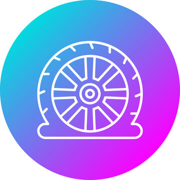 recommend clip art: Flat Tire Icon