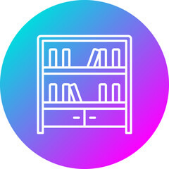 Library Shelves Icon