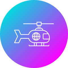 Obraz premium Helicopter Icon