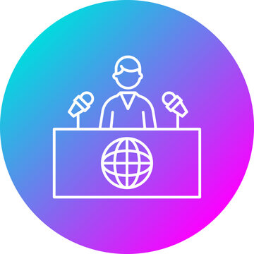 recommend clip art: Press Conference Icon