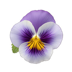 Pansy (Viola tricolor var. hortensis) isolated on transparent background