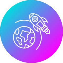Rocket Earth Icon