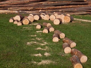 Preparation of firewood for heating