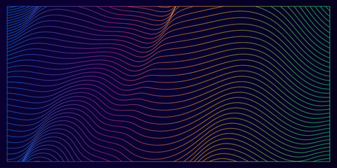 abstract background with colorful wavy lines