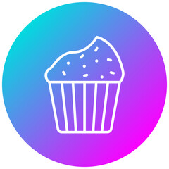 Chocolate Cupcake Icon