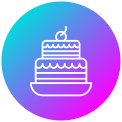 Two Layered Cake Icon