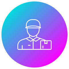 Courier Man Icon