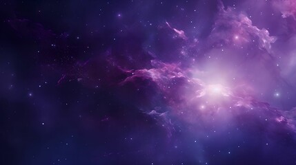 Fototapeta na wymiar Purple Galaxy with Cosmic Particle Abstract Background, Digital, Particles, Futuristic, Technology