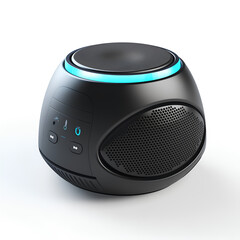 Fototapeta premium portable radio isolated on white