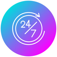 24 Hours Icon