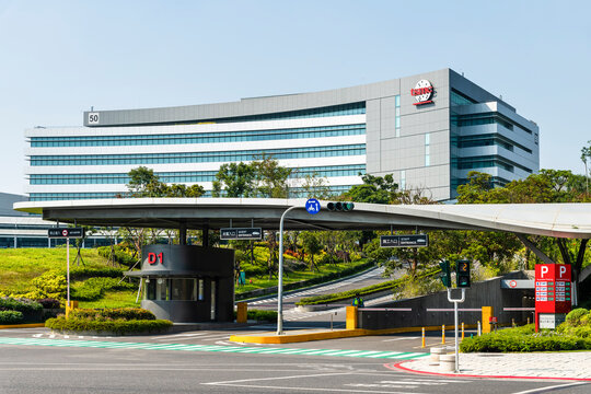 Tainan, Taiwan- November 15, 2023: Taiwan Semiconductor Manufacturing Company (TSMC) plant in Tainan Science Park, Taiwan, TSMC is the world's largest dedicated independent semiconductor foundry.