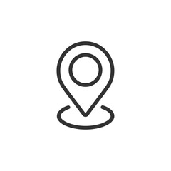 Location point, pin point icon design template.