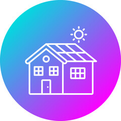 Solar House Icon