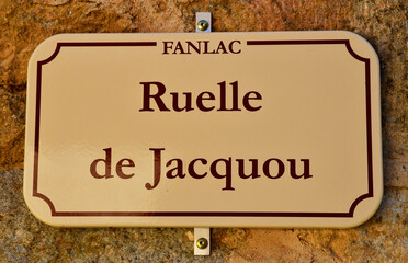 Fanlac; France - october 7 2023 : picturesque old village